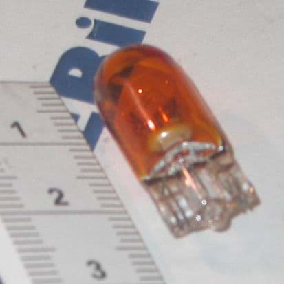 Immagine di 12V 5W  gelb orange  Glassockellampe W2,1x9,5d WY5W   Lampe GE-Ligthing  501AMBER  | Abverkauf