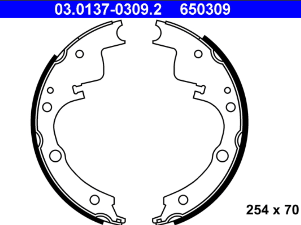 Bild von ATE 03.0137-0309.2 Bremsbacke