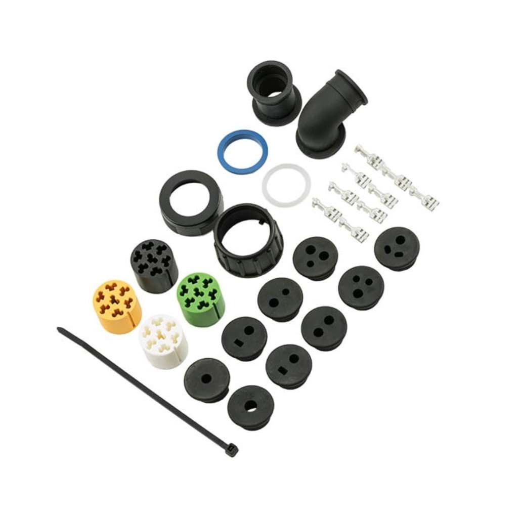 Bajonettverbinder 7 Polig Flachstecker ASS2 gelb + grün weiblich 13-5626-631 Aspöck universal