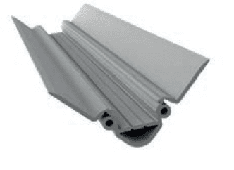 Aspöck 14-4230-677 Montage Eckprofil 45° für FlexLED medium Länge 1m, grau, 